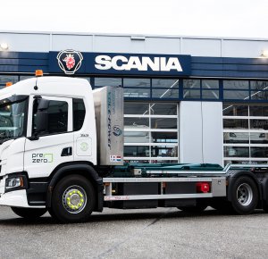 PreZero heeft Nederlandse primeur met eerste twee volledig elektrische Scania’s voor afvalinzameling