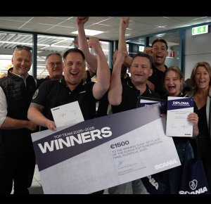 Technici van Scania Den Bosch zijn in 2025 de beste Scaniamonteurs van Nederland